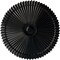 Ekena Millwork Shakuras Ceiling Medallion (Fits Canopies up to 5"), Hand-Painted Jet Black, 24"OD x 3"P CM24SHBLF - alternate 1